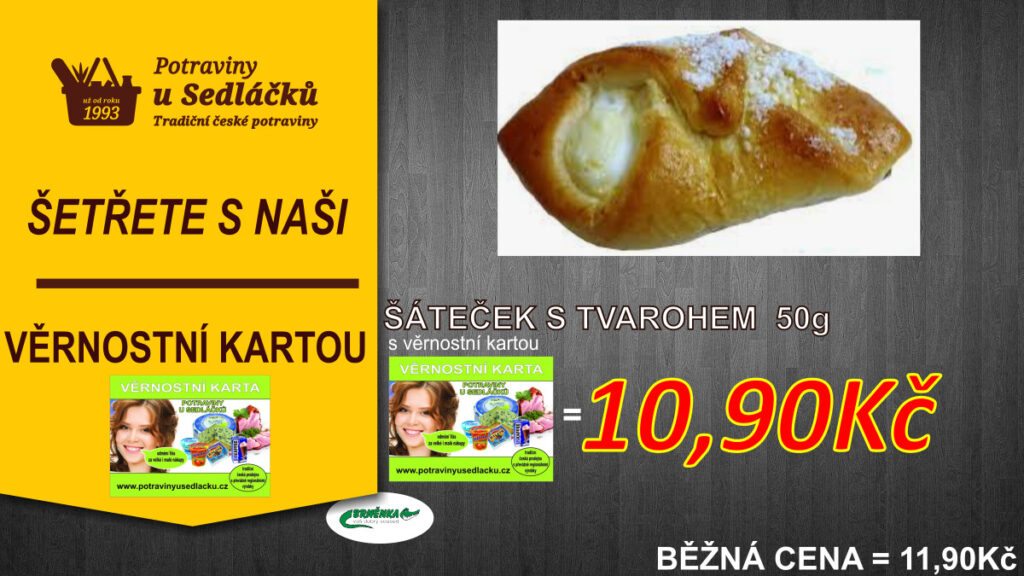 ŠÁTEČEK S TVAROHEM